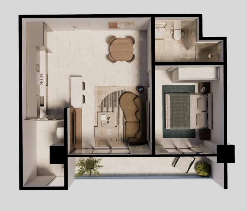 APARTAMENTO 1 HABITACION 