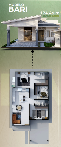 BARI CON GARAJE TECHADO 