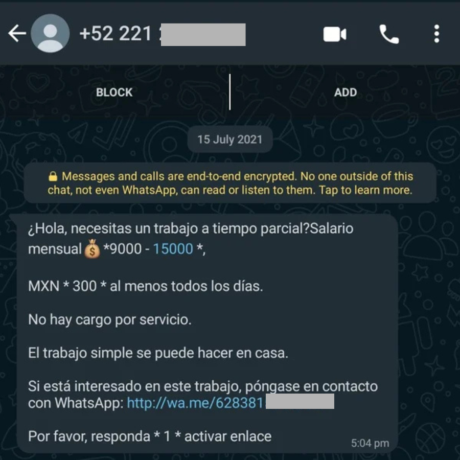 estafa empleos